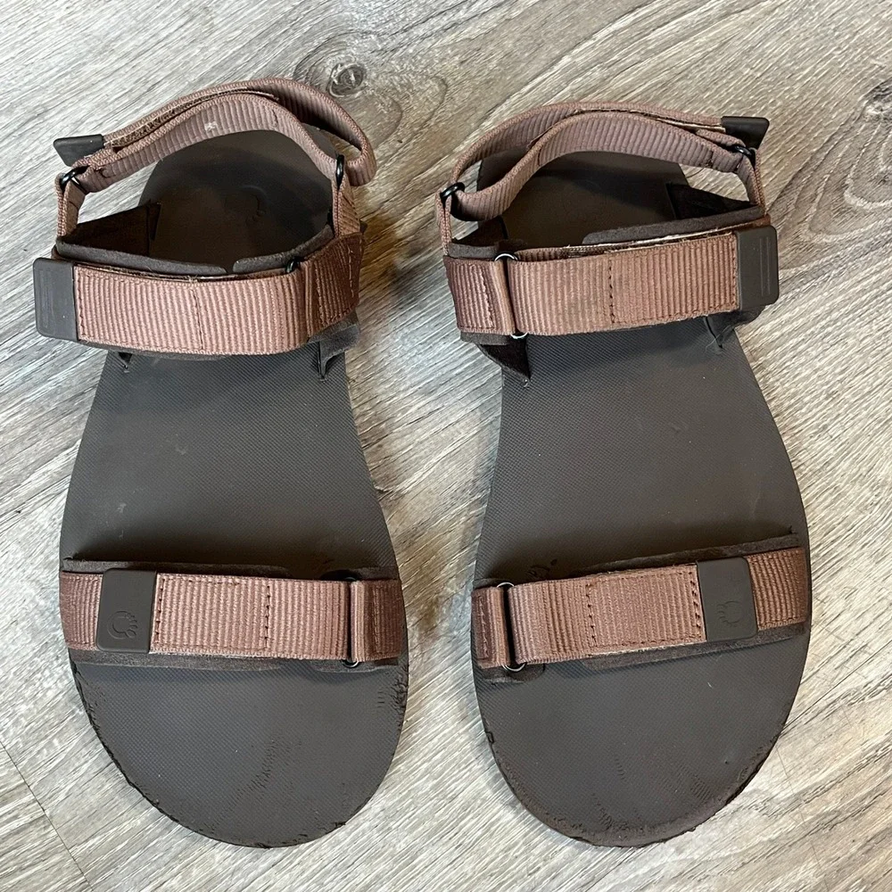 Xero Shoes D-Trail Mens 9 Brown Minimalist Barefoot Hiking Sport Sandals